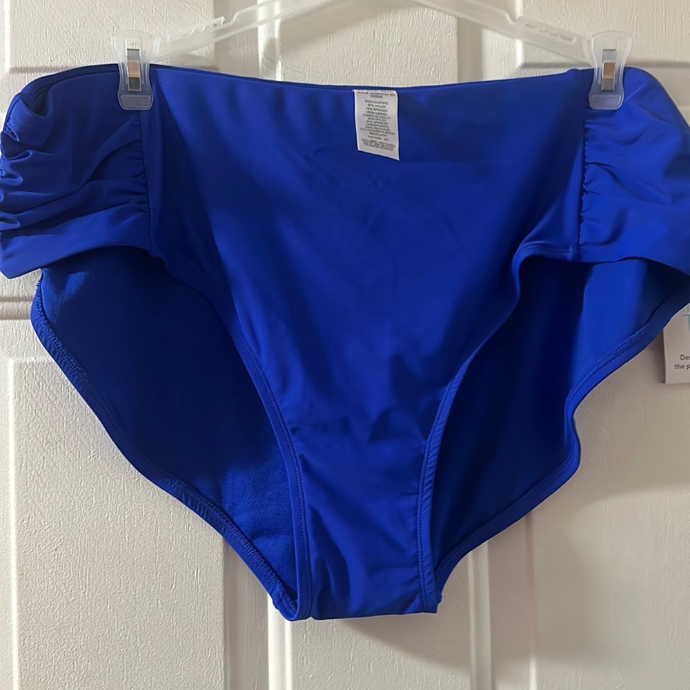 TIME & TRU MID RISE BIKINI BOTTOM: BLUE: NEW WITH TAGS: SIZE 3X (24W-26W)